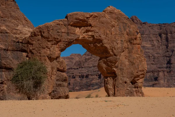 Formaciones Rocosas Naturales Forma Arco Chad África — Foto de Stock