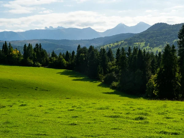 Vue Sur Les Vallées Chaîne Montagnes Tatra Pologne — Photo
