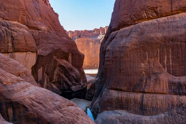 Agujero Guelta Archei Cerca Del Oasis Meseta Ennedi Chad África — Foto de Stock