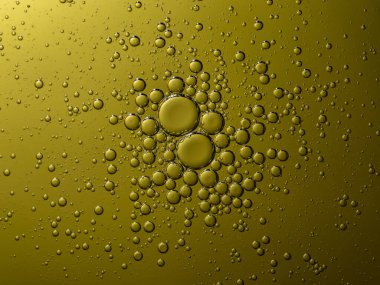 Soyut balon arkaplanı sarıdır. Biraz bulanık ve seçici odaklanma.