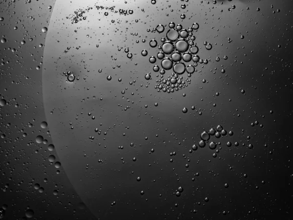 Abstract Bubble Background Grey Slightly Blurred Selective Focus — Stock Photo, Image