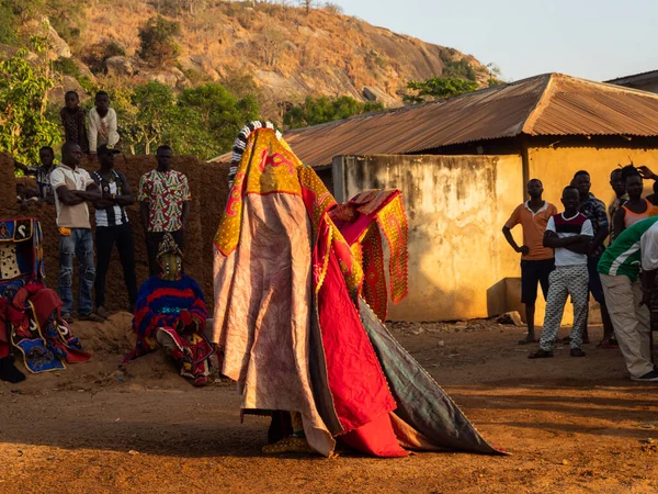 Dassa Bénin 2019 Danse Masque Cérémonie Egungun Vaudou Afrique — Photo