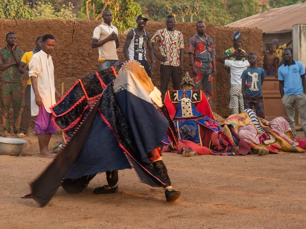 Dassa Bénin 2019 Danse Masque Cérémonie Egungun Vaudou Afrique — Photo