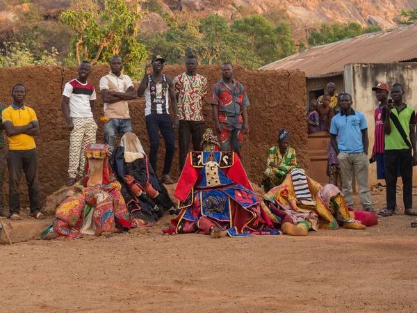 Dassa Bénin 2019 Danse Masque Cérémonie Egungun Vaudou Afrique — Photo