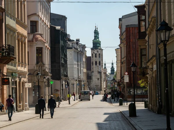 Krakau Polen 2020 Fast Menschenleere Grodzka Straße Krakau Während Der — Stockfoto