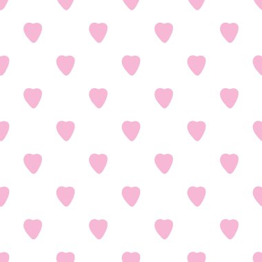 Basit pembe kalpler pürüzsüz desen. Sevgililer Günü arkaplanı.