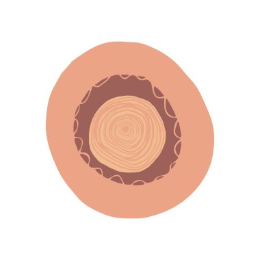 Beyaz arkaplanda karalama stili izole plaka. Basit illüstrasyon