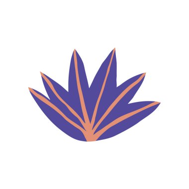 Karalama tarzında amblem bırakır. Beyaz arkaplanda yeşil yaprak izole edildi.