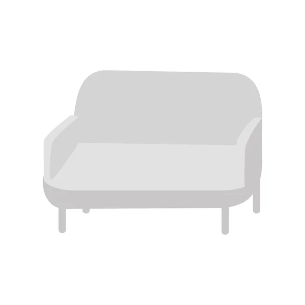 Couch sofa in flat style. Divan sofa isolated on white background. — ストックベクタ