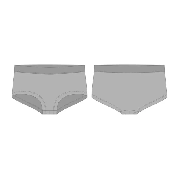Premium Vector  Technical sketch of briefs for girls female