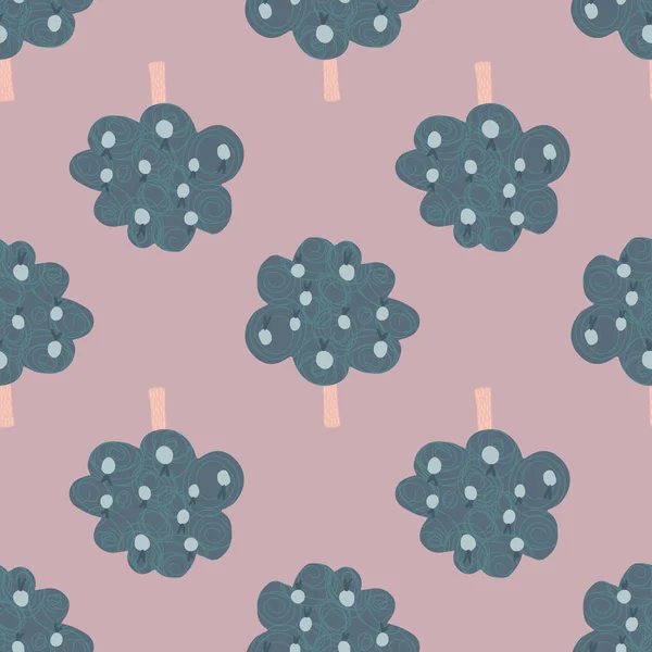 Obstbäume Nahtlos Doodle Stil Design Für Stoff Textildruck Packpapier Küchentextilien — Stockvektor