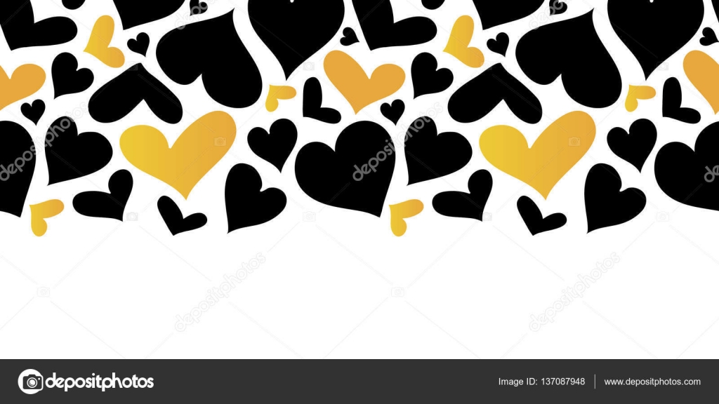 valentines day borders black and white