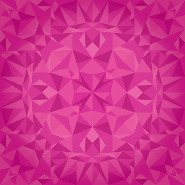 Vector Pink Magenta Crystal Triangles Texture Seamless Pattern. Conception de surface répétée festive et lumineuse. Idéal pour la Saint-Valentin . — Image vectorielle