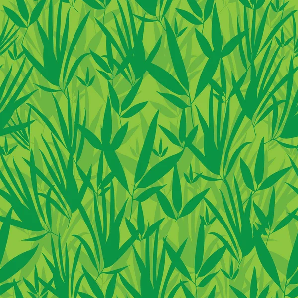 Vector Fresh Green Asian bamboo Kimono Seamless Pattern Background. Great for elegant gray texture fabric, cards, wedding invitations, wallpaper. — Stock Vector