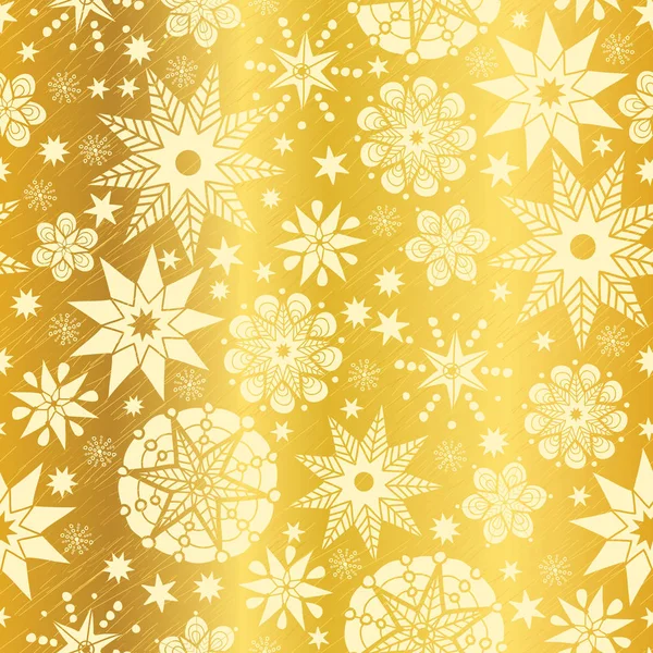 Vector Oro Amarillo abstracto Doodle Stars Seamless Pattern Fondo. Ideal para tela de textura elegante, tarjetas, invitaciones de boda, papel pintado . — Archivo Imágenes Vectoriales