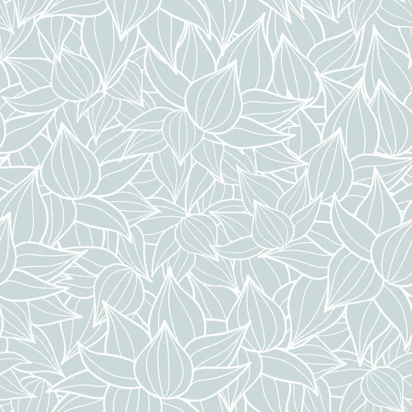 Vector suculenta textura vegetal dibujo sin costuras fondo del patrón. Ideal para fondos sutiles, botánicos, modernos, tela, scrapbooking, embalaje, invitaciones . — Vector de stock