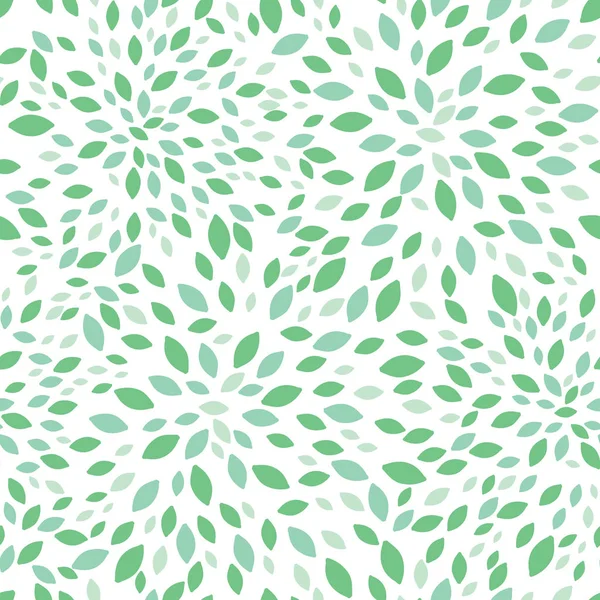 Vector våren gröna blad skurar sömlös upprepa mönster design bakgrundsstruktur. Perfekt för moderna gratulationskort, tapeter, tyg, Heminredning, inslagning projekt. — Stock vektor