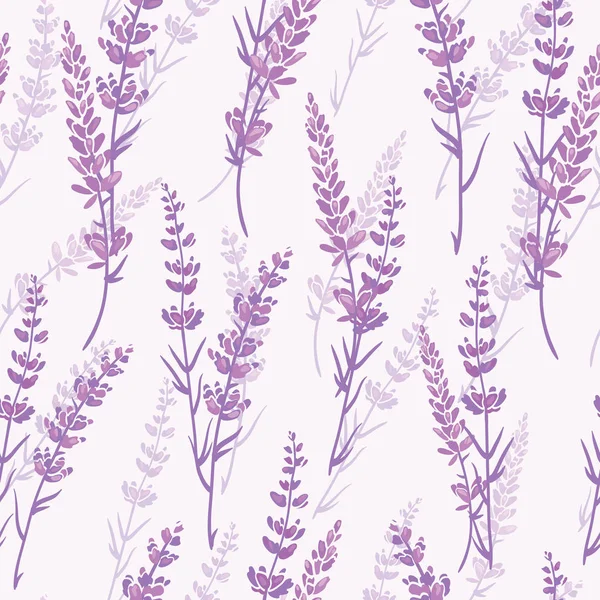 Lavender floral purpurowy wektor wzór. — Wektor stockowy