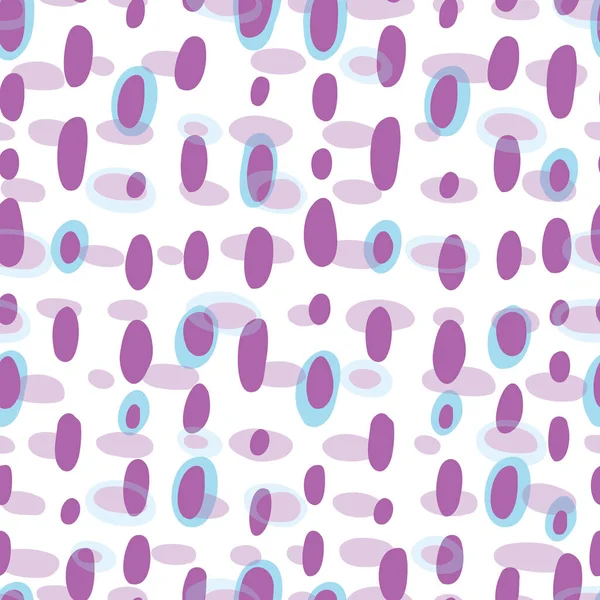 Abstrait violet points bleus motif sans couture impression — Image vectorielle