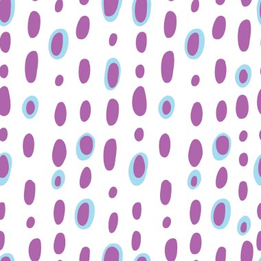 Soyut mor ovaller pürüzsüz desen izi