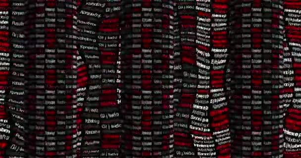 Mots aléatoires typographie créative animation. 4k fond graphique de mouvement .