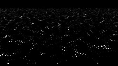 Soyut dağılım parçacıkları. Hareket grafikleri arka planı.