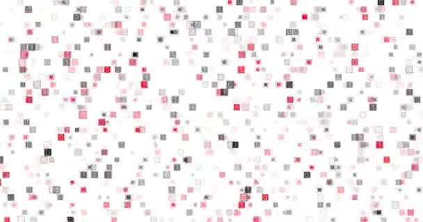 Abstract Digital Disperse Particles Motion Graphics Background — Stock Video