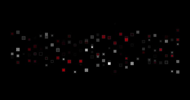 Abstrato Digital Dispersar Partículas Moção Fundo Gráficos — Vídeo de Stock