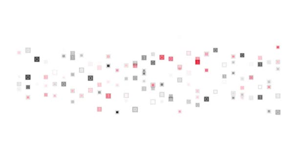 Partículas Dispersas Digitales Abstractas Fondo Gráficos Movimiento — Vídeo de stock