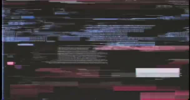 Glitch Overlay Motion Graphics Achtergrond — Stockvideo