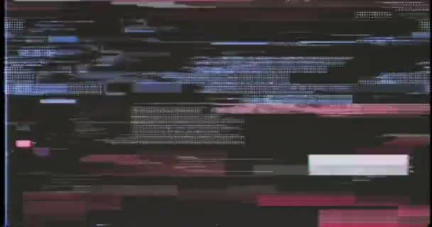 Glitch Överlagring Rörelse Grafik Bakgrund — Stockvideo