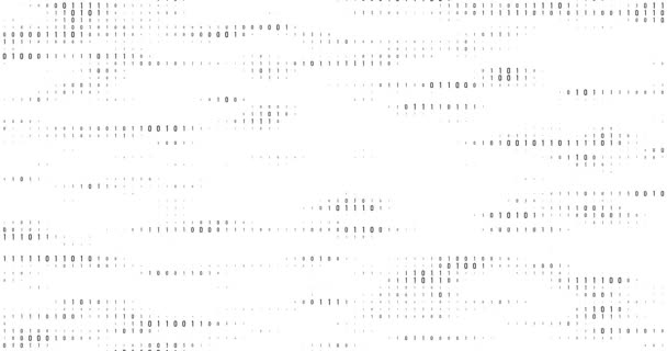 Binary Code Waves Signs Motion Graphics Background — 비디오