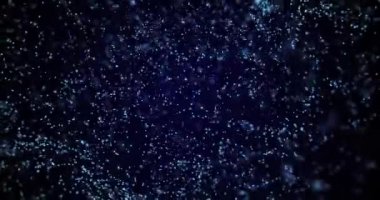 Soyut akışkan partiküller arka plan. 4K hareket grafikleri ögesi.