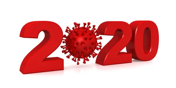 2020 Renderelése Koronavírus Reprezentatív Szimbóluma — Stock Fotó