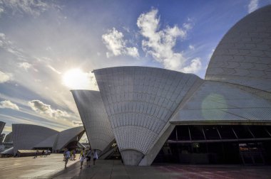 Sydney Opera binasının gölgesinde