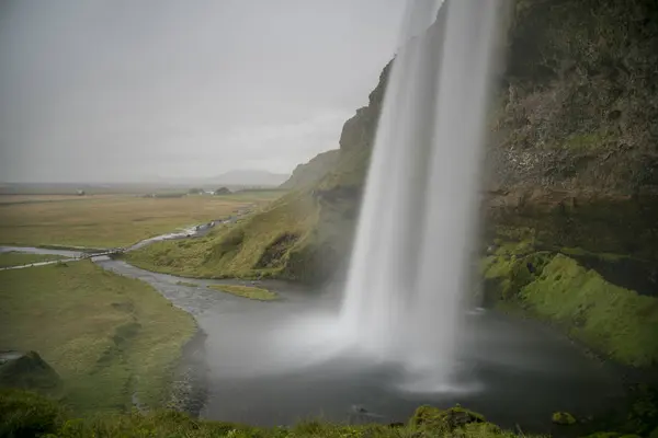 Seljalandsfoss Waterfall Iceland — 스톡 사진