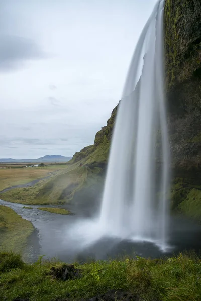 Seljalandsfoss Vodopád Islandu — Stock fotografie