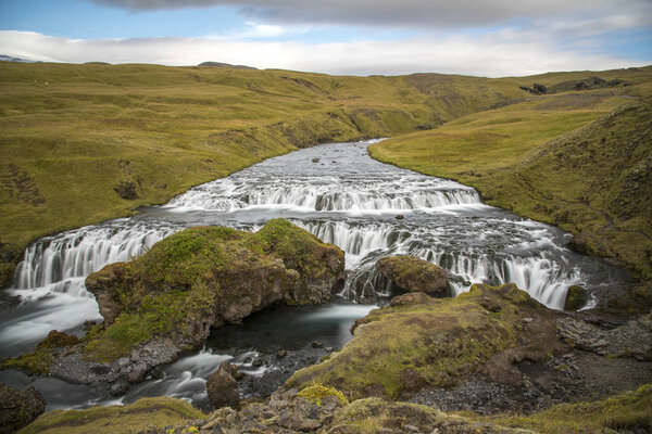 Scenes from Skogafoss and upriver