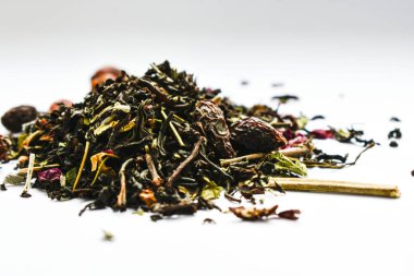 Çay arka plan yakın plan, muhallebi meyveli çay, boş arkaplan