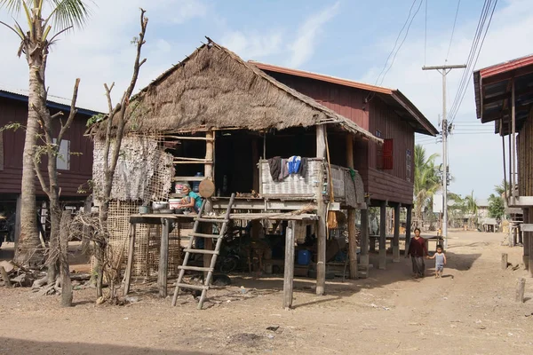 村庄，老挝，亚洲 — 图库照片