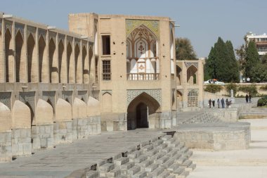 Khaju Köprüsü, Isfahan, Iran, Asya
