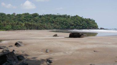Yedi dalga Beach, Sao Tome ve Principe, Afrika