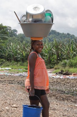 Ribeira Afonso Köyü, Sao Tome, Afrika