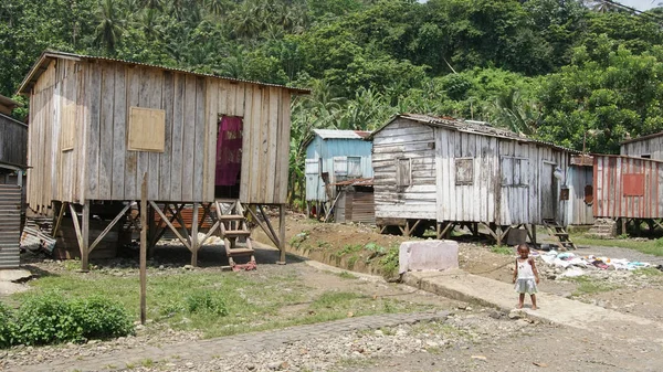 Village Ribeira Afonso, Sao Tome, Afrika — Stockfoto