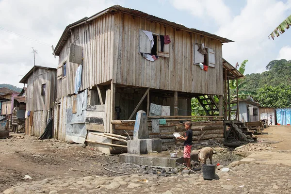 Village Ribeira Afonso, São Tomé, África — Fotografia de Stock