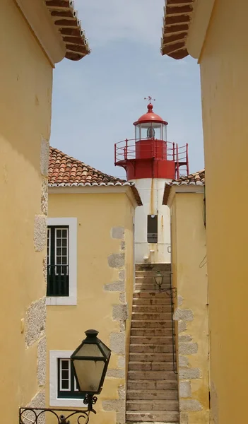 Phare de Fort Sao Sebastiao, ville de Sao Tomé, Sao Tomé et Pr — Photo