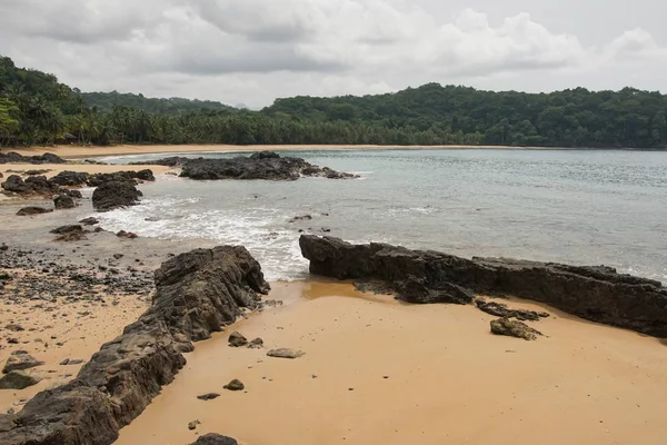 Praia Coco, Sao Tome and Principe, Afryka — Zdjęcie stockowe