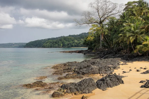 Praia Coco, Sao Tomé en Principe, Afrika — Stockfoto