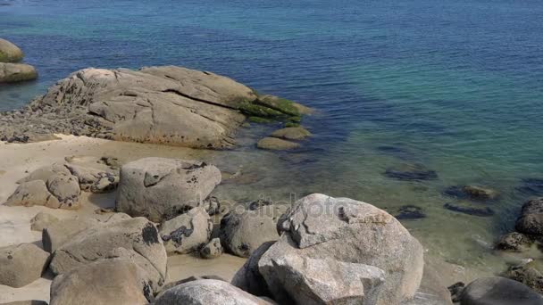 ガリシアの美しい風景 Oグローブに近い海岸線 スペイン ヨーロッパ — ストック動画