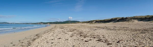 Strand Playa Lanzada Kortbij Grove Kust Van Galicië Spanje — Stockfoto